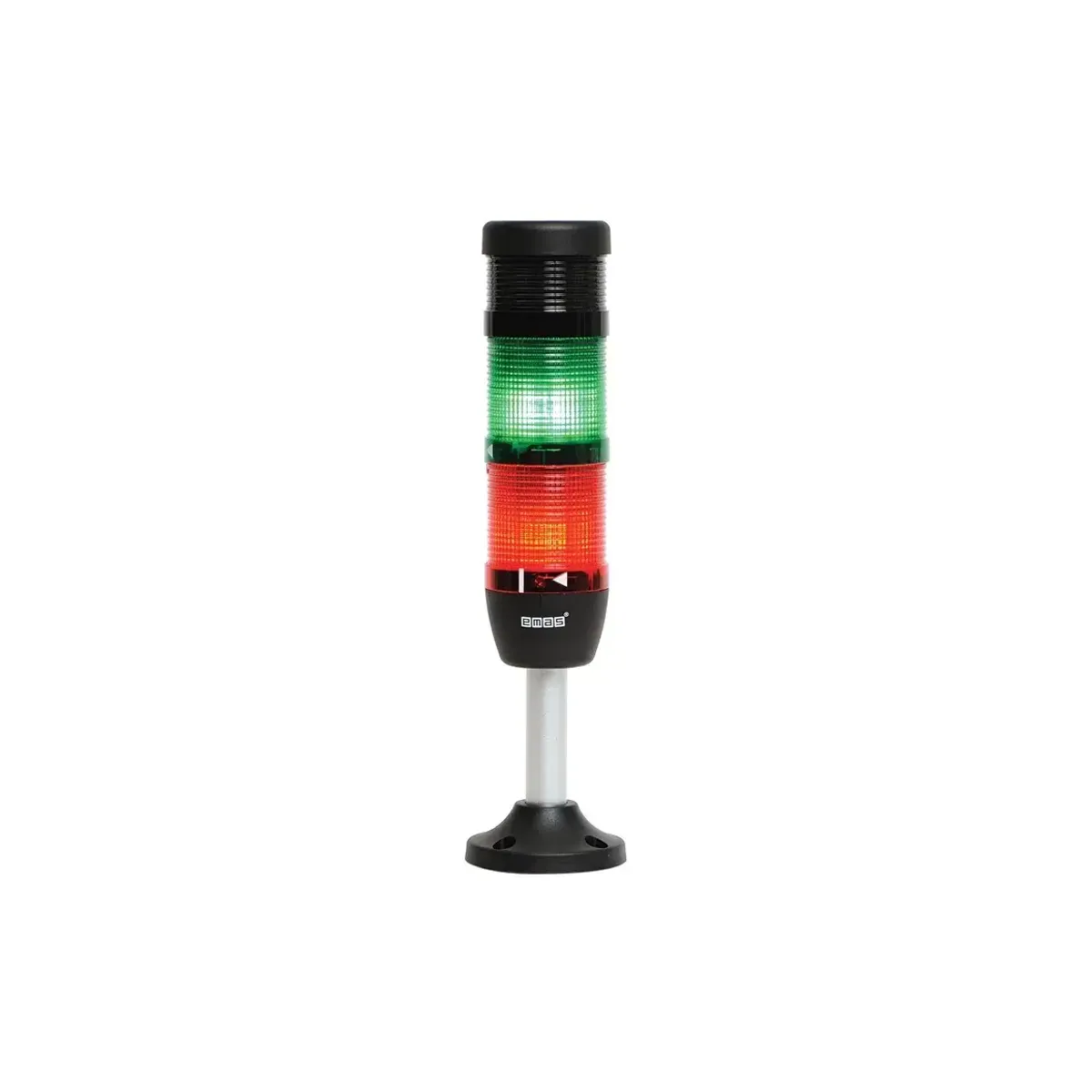 Emas IK Serisi Üç Katlı 24V AC/DC Buzzerlı Flaşör 100mm Borulu Plastik Ayaklı LED Kolon 50mm