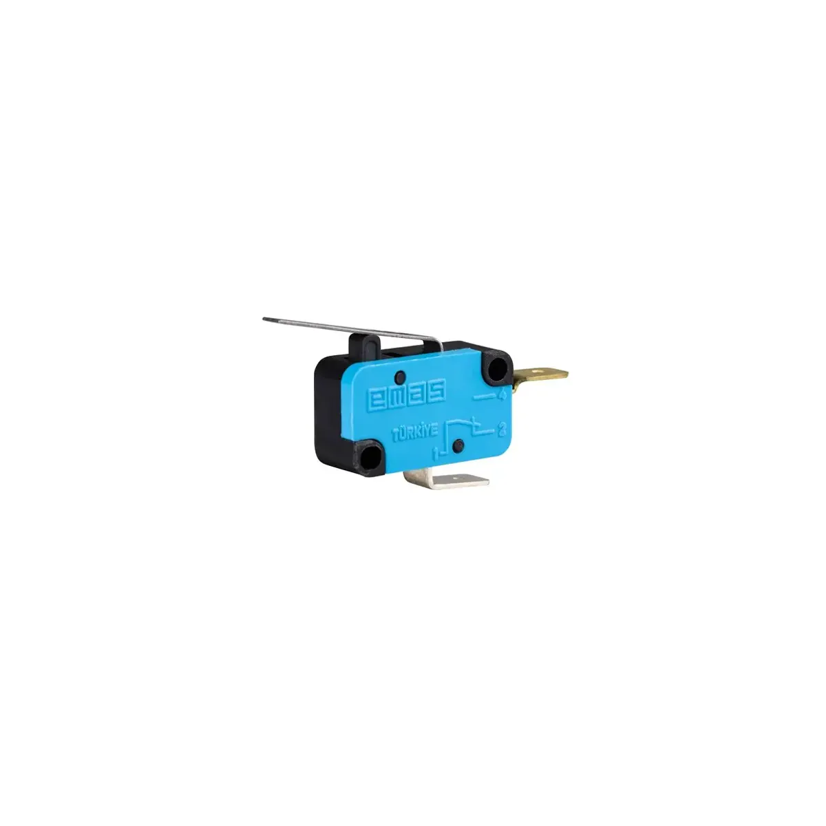 Emas Metal Medium Lever 1NO MK1 Series Micro Switch MK1KIM21