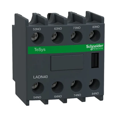 Schneider Electric LADN40 TeSys Deca Yardımcı kontak bloğu 4NA — üretici katalog görseli