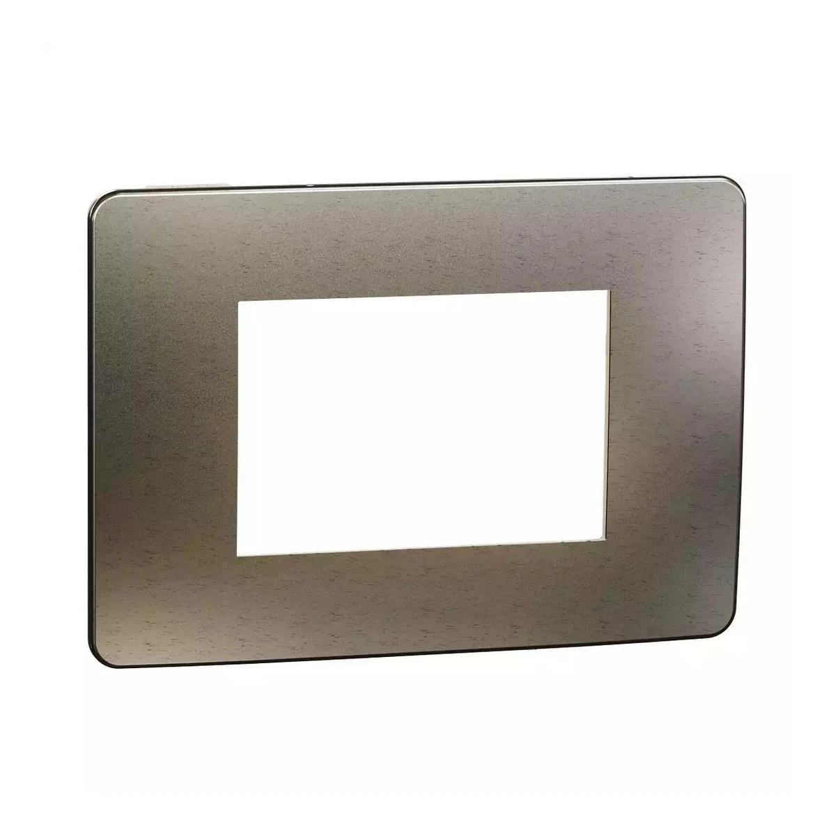 Schneider Electric NU270351M Yeni Unica, Studio Metal Frame 3 module, Bronze/Beige