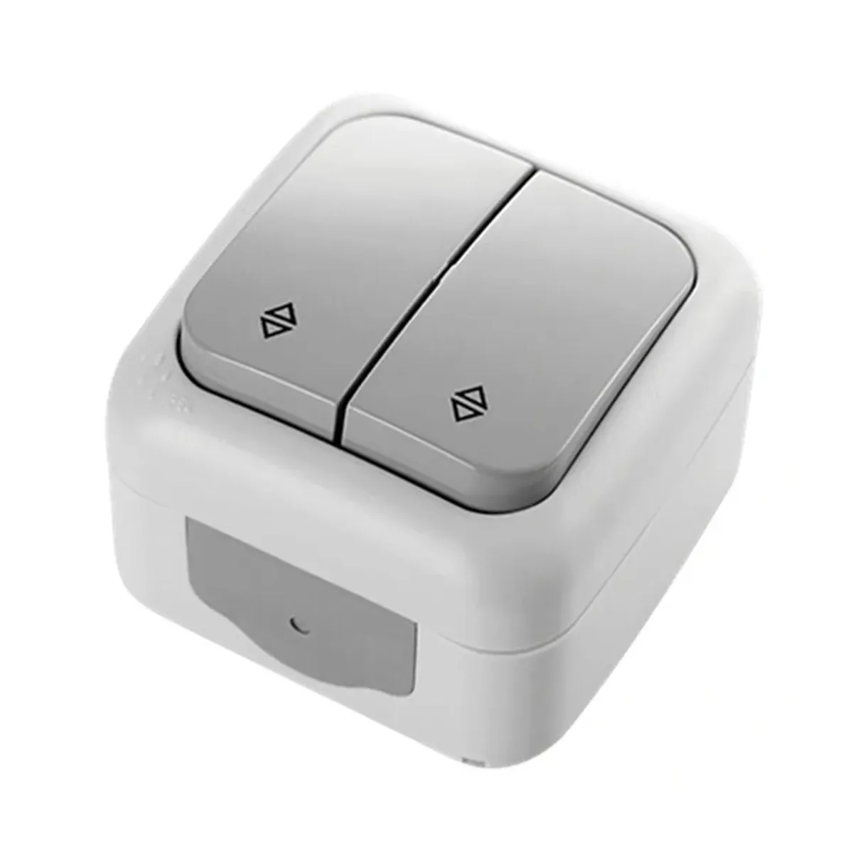 Viko Palmiye Surface-Mounted Gray Changeover Two-Way Switch IP54