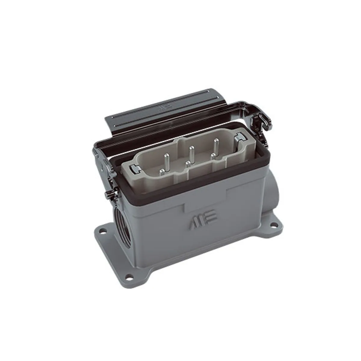 Mete Enerji 403571S 6x35A Wall-Mount Plug Dual Entry Single Metal Latch