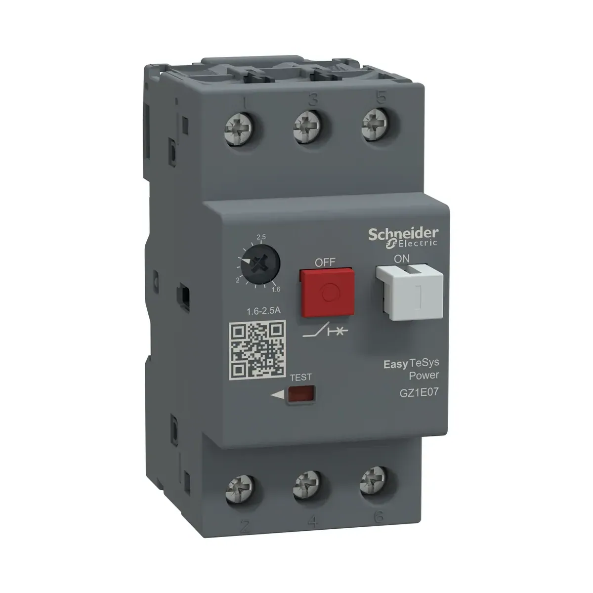 Schneider GZ1E07 Easy TeSys Motor Koruma Şalteri 3 kutup 1,6..2,5A