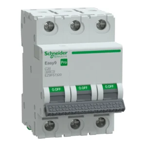 Schneider EZ9F57320 Otomatik Sigorta, Easy9Pro, 3 Kutup, 20A,C Eğrisi, 6kA